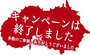 キャンペーンは終了しました。